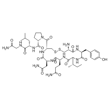 Oxytocin acetate salt Structure