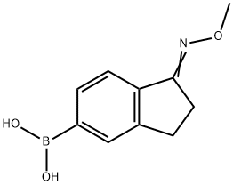 1-甲氧基亚氨基茚满-5-硼酸结构式