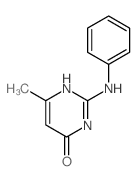 2-anilino-6-methyl-1H-pyrimidin-4-one Structure