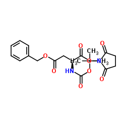 BOC-L-天门冬氨酸4-叔丁基-1-羟基-琥珀酰亚胺酯结构式