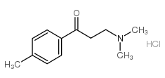 1-(4-甲基苯基)-3-二甲氨基-1-丙酮盐酸盐结构式