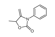 3-Phenyl-4-methylene-5-methyloxazolidine-2-one结构式