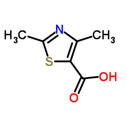 2,4-二甲基-1,3-噻唑-5-羧酸结构式