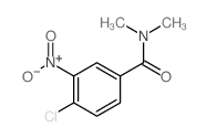 Benzamide,4-chloro-N,N-dimethyl-3-nitro-结构式