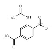4-硝基-3-乙酰基氨基苯甲酸结构式