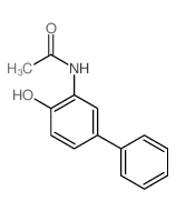 N-(2-hydroxy-5-phenyl-phenyl)acetamide结构式