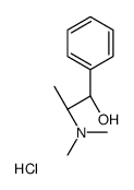 (1S,2R)-1-Hydroxy-N,N-dimethyl-1-phenyl-2-propanaminium chloride Structure