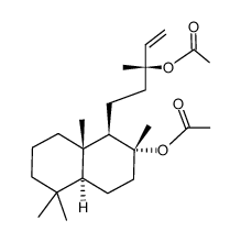 1-Naphthalenepropanol,2-(acetyloxy)-a-ethenyldecahydro-a,2,5,5,8a-pentamethyl-,acetate,(aR,1R,2R,4aS,8aS)- (9CI)结构式