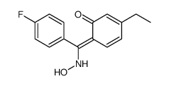3-ethyl-6-[(4-fluorophenyl)-(hydroxyamino)methylidene]cyclohexa-2,4-dien-1-one结构式