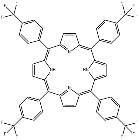 内消旋 - 四(4-三氟甲基苯基)卟吩结构式