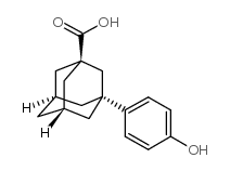 3-(4-羟基苯基)金刚烷-1-羧酸结构式