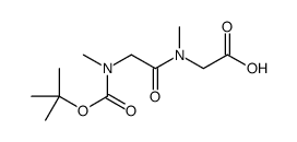 2-(2-((叔丁氧基羰基)(甲基)氨基)-N-甲基乙酰氨基)乙酸结构式