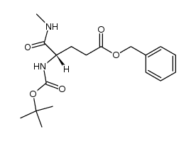 benzyl N-tert-butyloxycarbonyl-L-γ-glutamate α-N-methylamide结构式