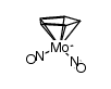 Cp(molybdenum)dinitrosyl(methyl) Structure