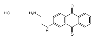 2-[(2-aminoethyl)amino]anthraquinone, monohydrochloride structure