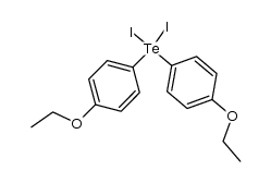 bis-(4-ethoxy-phenyl)-diiodo-λ4-tellane结构式