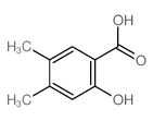 Benzoic acid,2-hydroxy-4,5-dimethyl-结构式