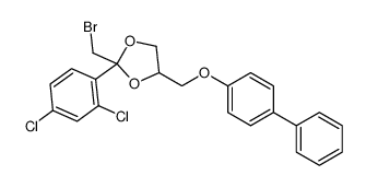 4-[([1,1'-biphenyl]-4-yloxy)methyl]-2-(bromomethyl)-2-(2,4-dichlorophenyl)-1,3-dioxolane Structure