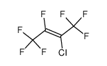 trans-2-chloroheptafluoro-2-butene Structure