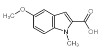 5-甲氧基-1-甲基-1H-吲哚-2-羧酸结构式