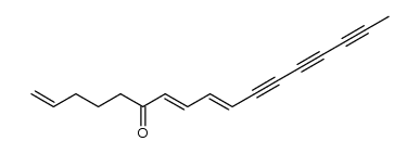 heptadeca-1,7t,9t-triene-11,13,15-triyn-6-one结构式