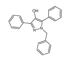 1-benzyl-3,5-diphenylpyrazol-4-ol结构式