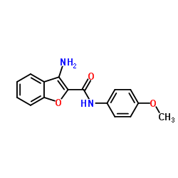 3-Amino-N-(4-methoxyphenyl)benzofuran-2-carboxamide Structure