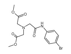 dimethyl 2,2'-((2-((4-bromophenyl)amino)-2-oxoethyl)azanediyl)diacetate Structure
