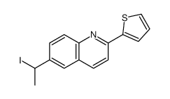 6-(1-iodoethyl)-2-thiophen-2-ylquinoline结构式