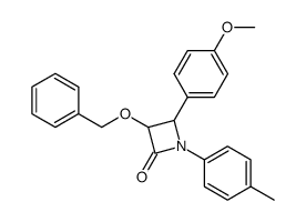cis-1-(p-Tolyl)-3-benzyloxy-4-(p-anisyl)-azetidin-2-on结构式