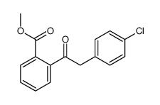 methyl 2-[2-(4-chlorophenyl)acetyl]benzoate结构式