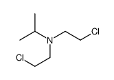N,N-bis(2-chloroethyl)propan-2-amine结构式