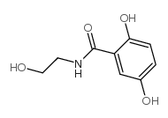 2,5-二羟基-N-(2-羟乙基)苯甲酰胺结构式