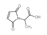 2-(2,5-二氧代-2,5-二氢-吡咯-1-基)-丙酸结构式