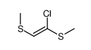1-chloro-1,2-bis(methylsulfanyl)ethene Structure