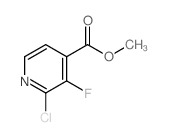 2-氯-3-氟异烟酸甲酯结构式