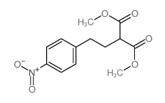 dimethyl 2-[2-(4-nitrophenyl)ethyl]propanedioate结构式