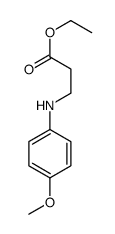 ethyl 3-(4-methoxyanilino)propanoate结构式