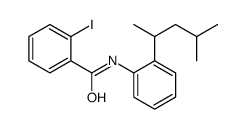 2-iodo-N-[2-(4-methylpentan-2-yl)phenyl]benzamide结构式