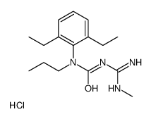 1-(2,6-diethylphenyl)-3-(N'-methylcarbamimidoyl)-1-propylurea,hydrochloride Structure