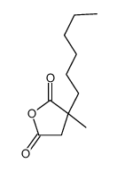 3-hexyl-3-methyloxolane-2,5-dione结构式