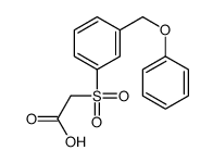 2-[3-(phenoxymethyl)phenyl]sulfonylacetic acid Structure