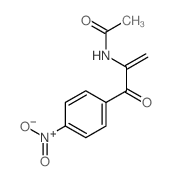 Acetamide, N-[1-(4-nitrobenzoyl)ethenyl]- Structure