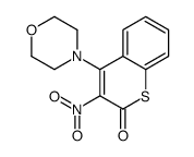 4-morpholin-4-yl-3-nitrothiochromen-2-one Structure