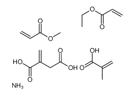azanium,ethyl prop-2-enoate,2-methylidenebutanedioic acid,methyl prop-2-enoate,2-methylprop-2-enoate Structure