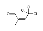 4,4,4-trichloro-2-methylbut-2-enal结构式