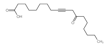 9-Octadecynoic acid, 12-oxo- Structure