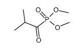 Dimethyl (2-methyl-1-oxopropyl)phosphonate Structure
