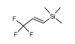 (E)-trimethyl(3,3,3-trifluoroprop-1-en-1-yl)silane Structure