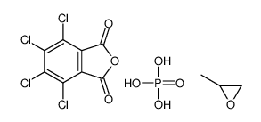 2-methyloxirane,phosphoric acid,4,5,6,7-tetrachloro-2-benzofuran-1,3-dione Structure